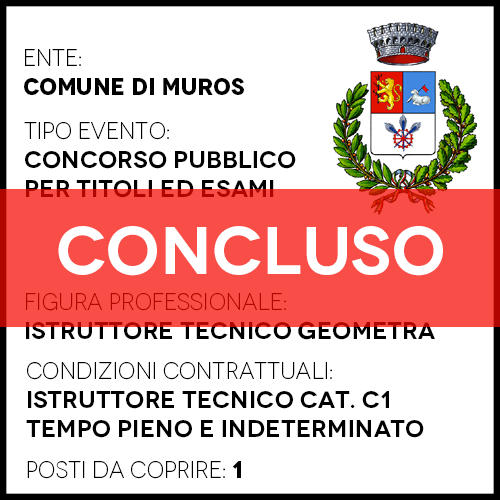 Comune Muros - Concorso Pubblico Geometra